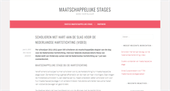 Desktop Screenshot of maatschappelijkestages.nl